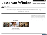 JESSE VAN WINDEN | REVIEWS, CRITICISM & RESEARCH