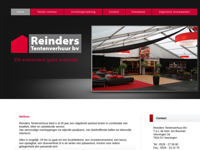 REINDERS TENTENVERHUUR BV