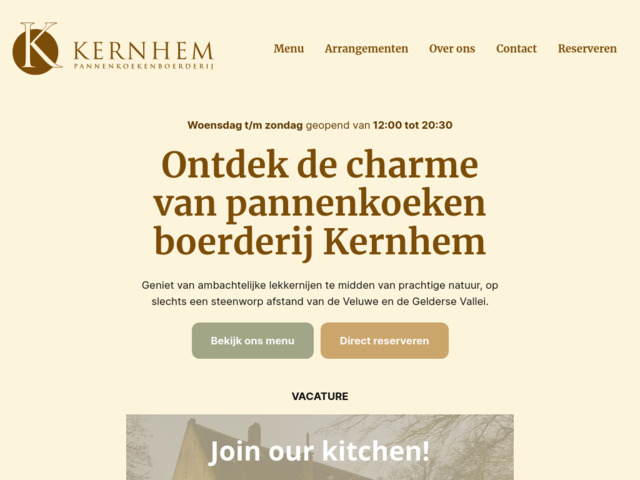 PANNENKOEKENBOERDERIJ KERNHEM