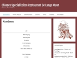 MUUR CHINEES-INDISCH RESTAURANT DE LANGE