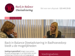 BACK IN BALANCE DIEETADVISERING