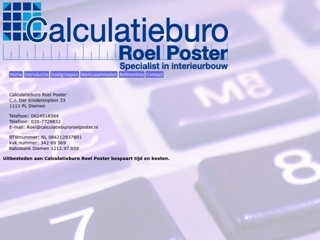 CALCULATIEBURO ROEL POSTER