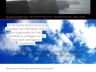 PERFORMANCE ADVIESBURO VOOR PRESTATIEVERBETERING