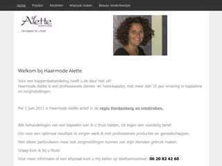 HAARMODE ALETTE - THUISKAPSTER
