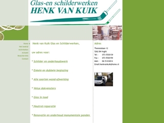 KUIK GLAS- EN SCHILDERWERKEN HENK VAN