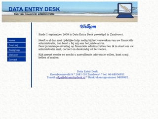 OLGA DATA ENTRY DESK